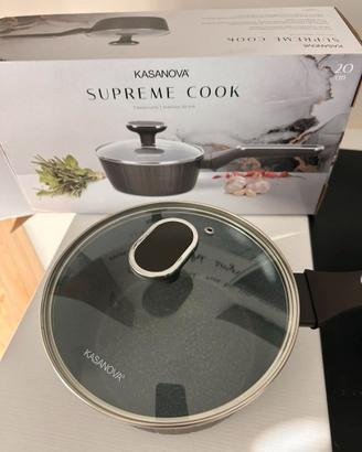 PENTOLA CASSERUOLA A INDUZIONE CON COPERCHIO