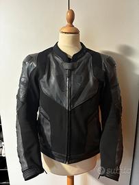 Tuta moto REV’IT! 2 pezzi in pelle nera taglia 52