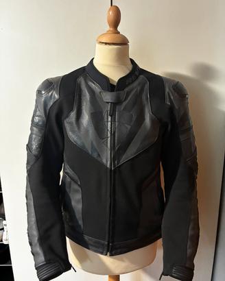 Tuta moto REV’IT! 2 pezzi in pelle nera taglia 52