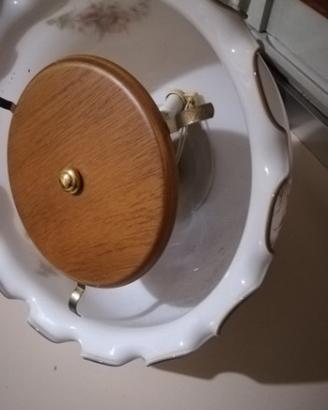 Lampadario da cucina anni 70 vetro lavorato a mano