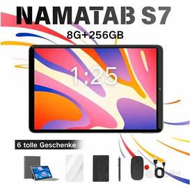 Tablet 5G con tastiera mouse e cover