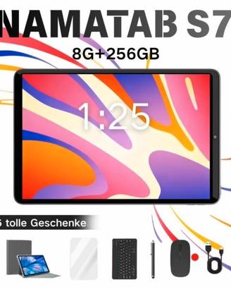 Tablet 5G con tastiera mouse e cover
