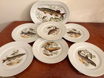 Servizio da tavola pesce 7 pezzi