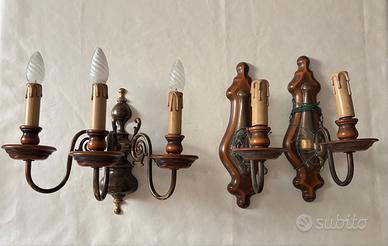3 lampadari da parete