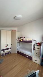 Cameretta con letto a castello 