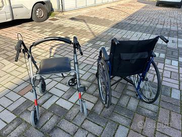 Carrozzella e deambulatore