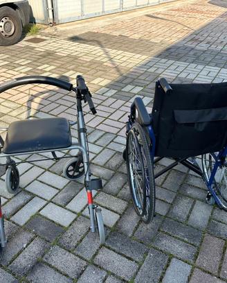 Carrozzella e deambulatore