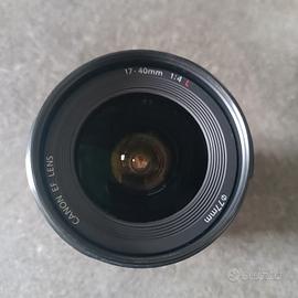Canon EF 17-40 F4 con filtro UV Zeiss (opzionale)