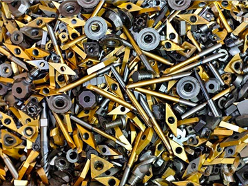 Ritiro widia , rame , ottone , inconel