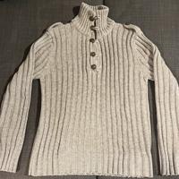 Maglione Belman grigio con bottoni