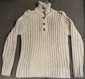 Maglione Belman grigio con bottoni