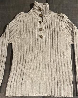 Maglione Belman grigio con bottoni