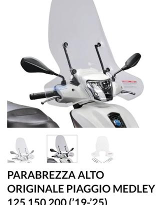 parabrezza invernale originale Piaggio Medley 200s