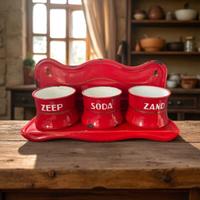 vasi smaltati antichi e supporto lavanderia 1900