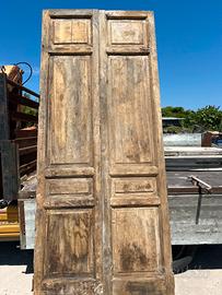 Porta antica di castagno 2 ante