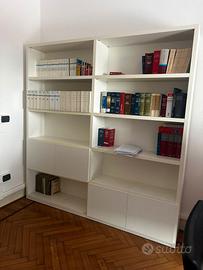 Libreria bianca legno