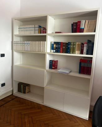 Libreria bianca legno