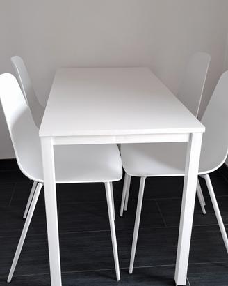 Tavolo da pranzo / cucina bianco 120x60 cm