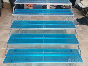 espositore pieghevole a 5 gradini