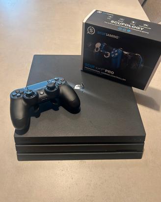 PS4 Pro 1TB + 2 controller - SCUF infinity 4PS
