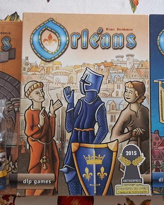Orleans + Invasion + Intrigue + token in legno