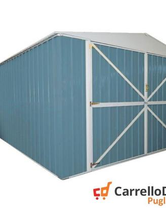 Box auto in Acciaio lamiera 360x514cm 18mq blu