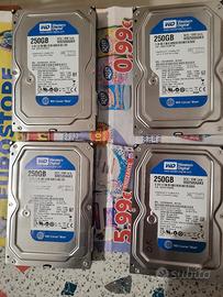 hard disk 250 gb  sata formattato 