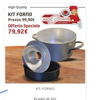Kit forno Magic Cooker