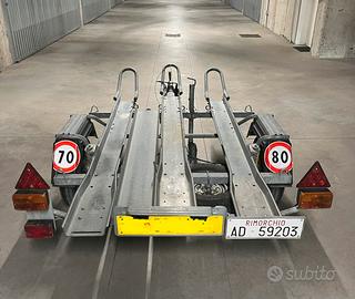 Carrello portamoto Ellebi revisionato (3 moto)