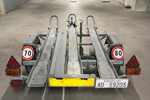 Carrello portamoto Ellebi revisionato (3 moto)