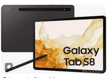 Tablet nuovo mai usato  Tab S8 Tablet Android 11 P