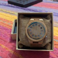 Orologio uomo legno senza lancette Bobo Bird nuovo