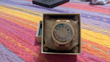 Orologio uomo legno senza lancette Bobo Bird nuovo