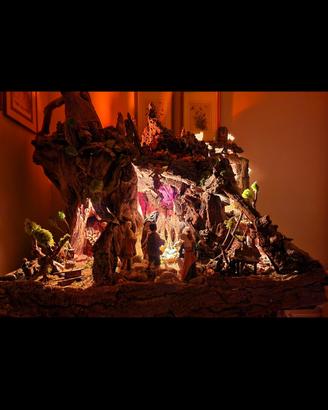 Presepe artigianale molto grande