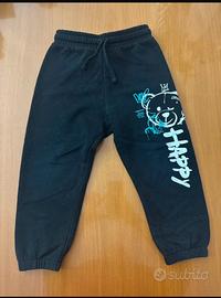 Pantaloni neri con stampa| Terranova| 2-3 anni