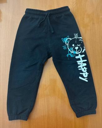 Pantaloni neri con stampa| Terranova| 2-3 anni