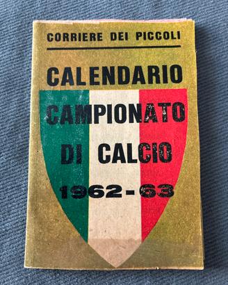 Calendario campionato di calcio 62-63