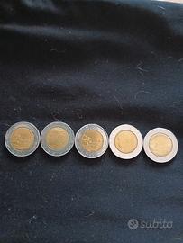 500 lire bi metaliche