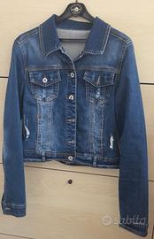 Giacca jeans donn L (veste S/M) corta slim fit