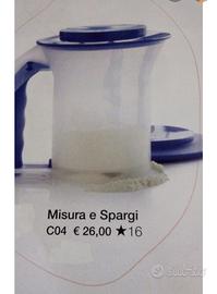 Misura e spargi tupperware