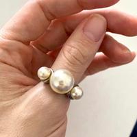 Ring #pearls anello con perle finte