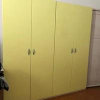armadio 200cm altezza frontale porte gialle