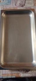 teglia acciaio inox per lasagne pizze 
