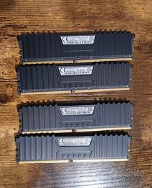64gb DDR4 - 4x16Gb Corsair Vengeance 3200MHz CL16