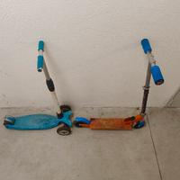 Monopattino a 2 ruote e monopattino a 3 ruote