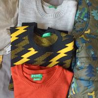 Lotto maglioni+tuta+piumino Tg.10/11 anni