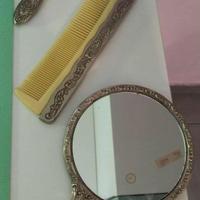 Set Vintage Spazzola, Pettine e Specchio con Manic