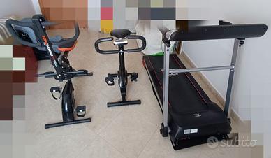Tapis roulant, Total Crunch e cyclette in blocco.
