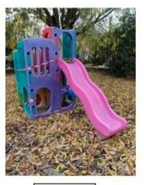 scivolo doppio con casetta