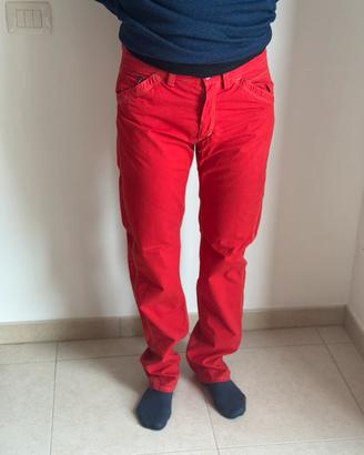 Pantaloni uomo Powell  rossi leggeri